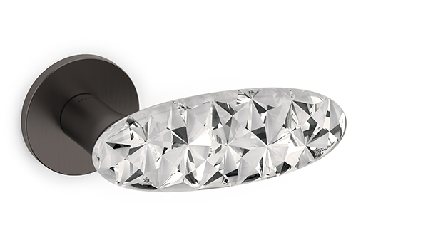 olivari-crystal-diamond-maniglia-per-porta-in-ottone-e-cristallo image 1