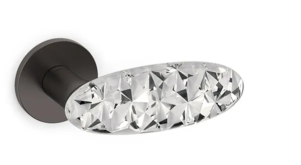 olivari-crystal-diamond-maniglia-per-porta-in-ottone-e-cristallo image 1